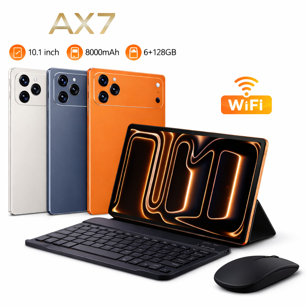 Tablet 10.1 Android 6GB RAM 128GB ROM 8000mAh Tela HD Expansão 256GB Câmera Dupla HD