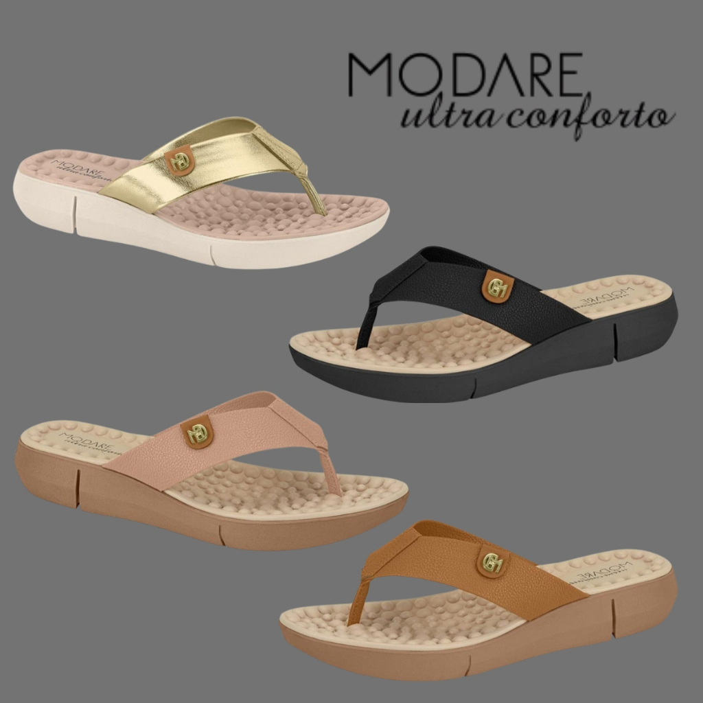 Chinelo Ortopedico Modare Feminino Esporao Massageador Macio 7142.106