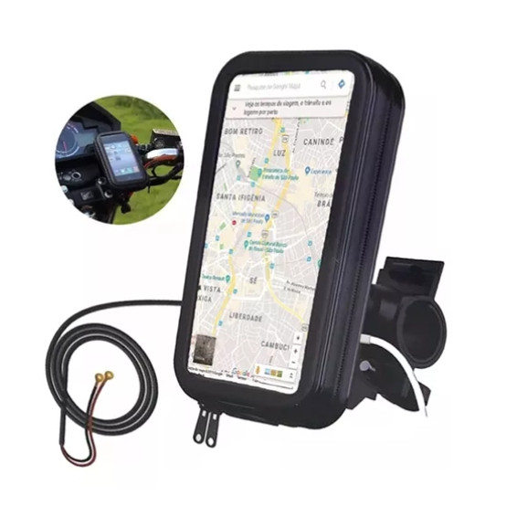 Suporte Celular Para Moto Impermeavel Chuva A Prova D Agua 6.0'' AC-6200
