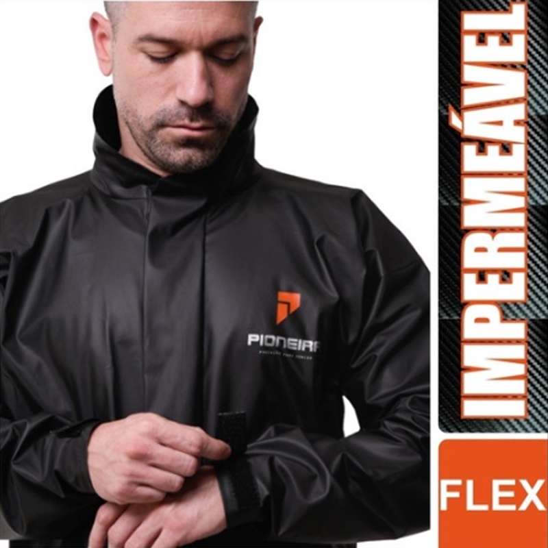 Conjunto Capa Chuva Show Passeio Moto Emborrachada Impermeável - Premium Pioneira