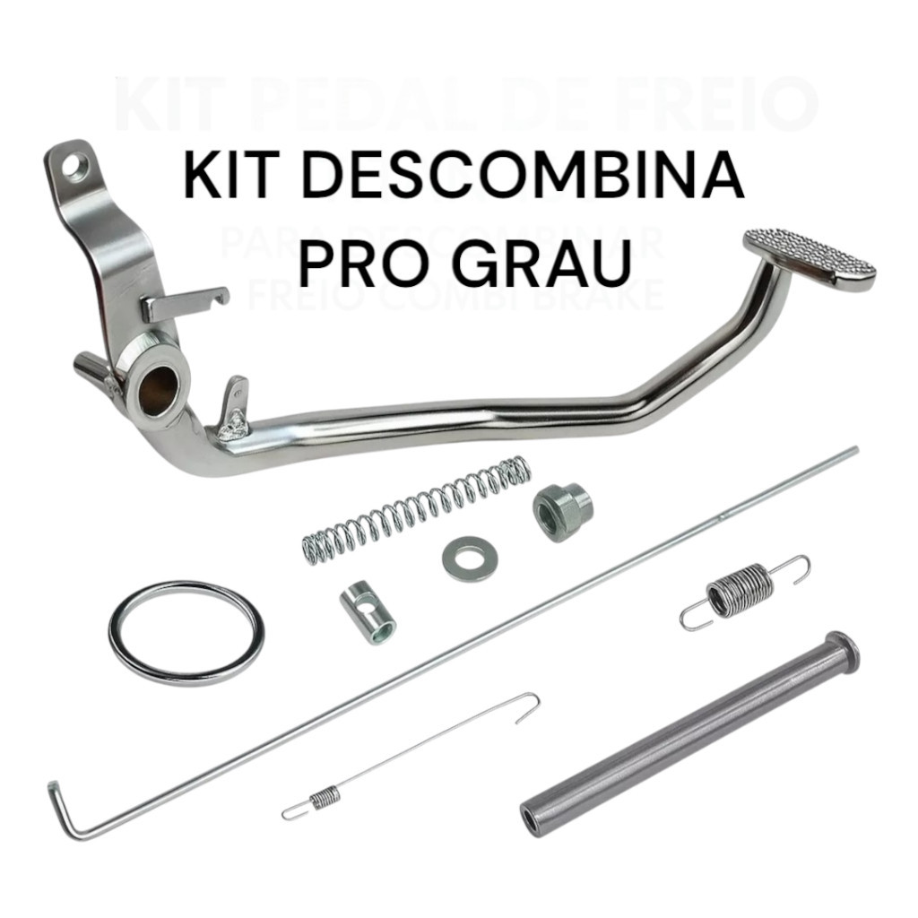 Kit Pedal De Freio Cg Titan Fan Start 160/150/125 Descombinar Desativar O Combi Brake CG 160 14 a 26