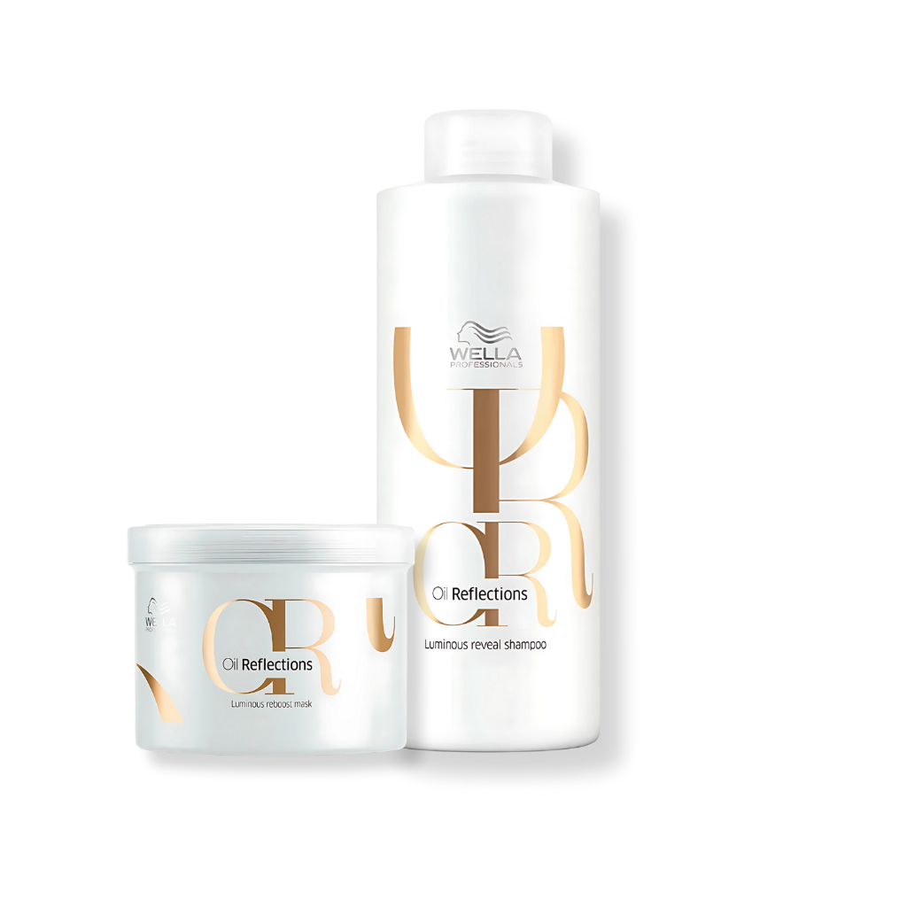 Kit Wella - Shampoo 1L e Máscara 500g Oil Reflections