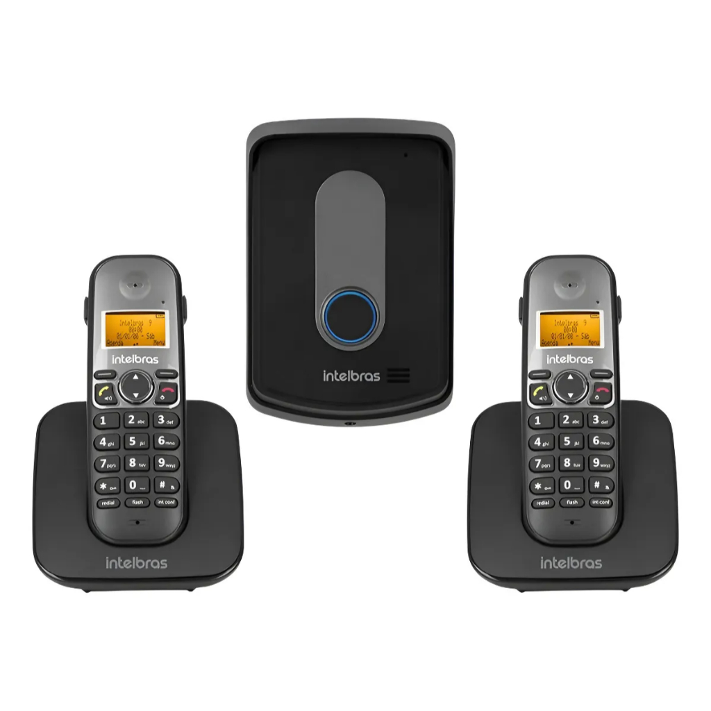 Porteiro Interfone Sem Fio Tis 5010 Intelbras C/ 2 Telefones