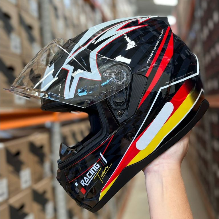 Capacete Race Tech Sector Grid Alemanha Integral Fechado Narigueira Masculino Feminino Original Novo
