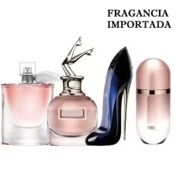 kit mulher maravilhosa 04 perfumes linha importada 400mls Envio imediato