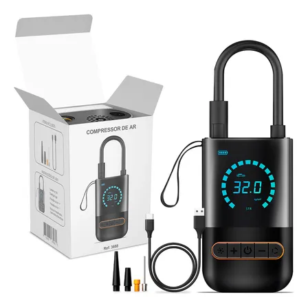 Compressor De Ar Portátil Blackone Mini Usb-c Para Bicicleta Moto Carro Bolas Preto 127/220v 60 Hz Monofásica