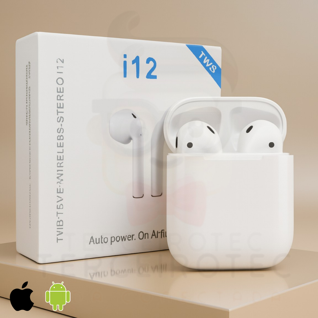 Fone De Ouvido Bluetooth Sem Fio I12 Touch Original Earphone TWS Anatel