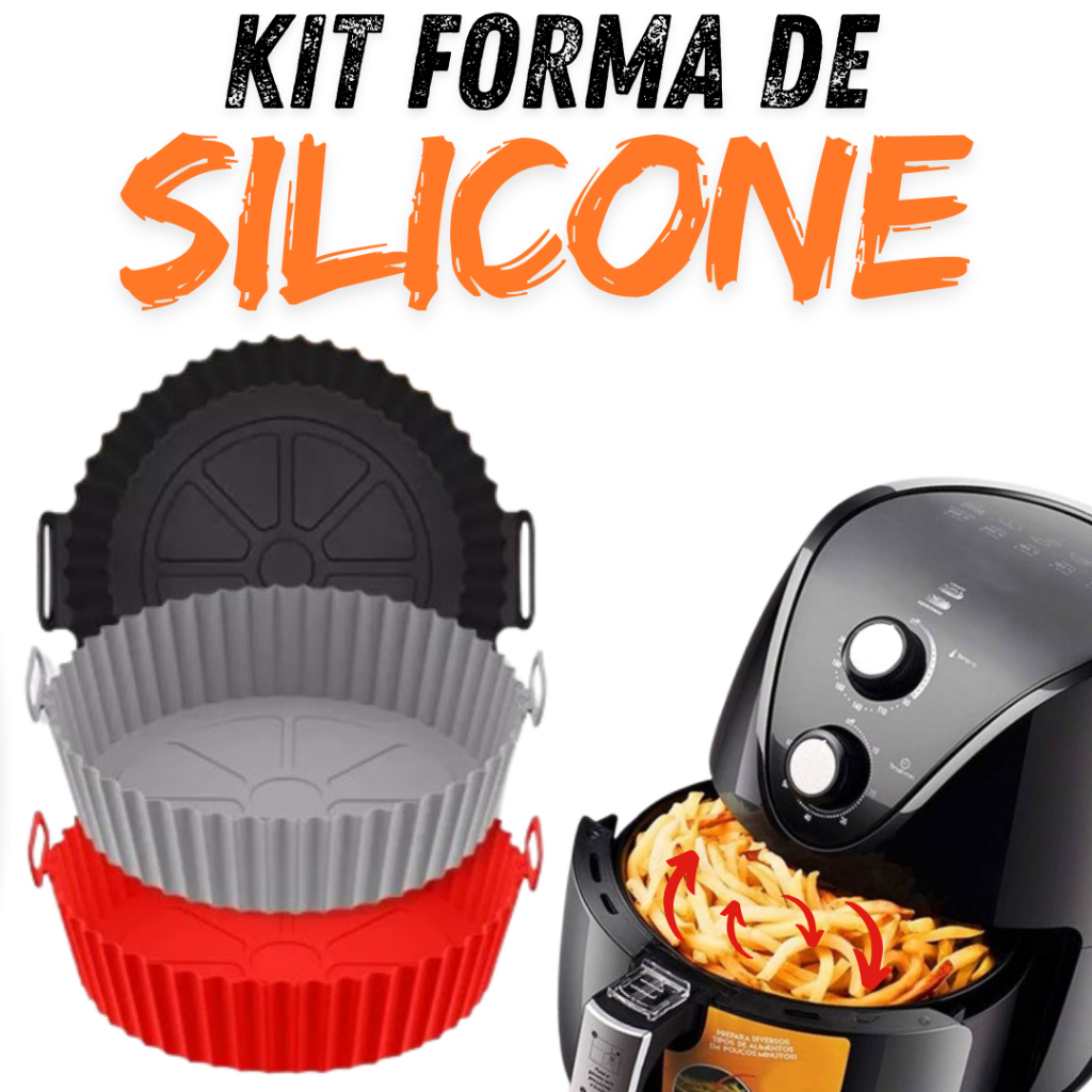 Kit 1/2/3/4 Formas Silicone Para Air Fryer Para Cozinha