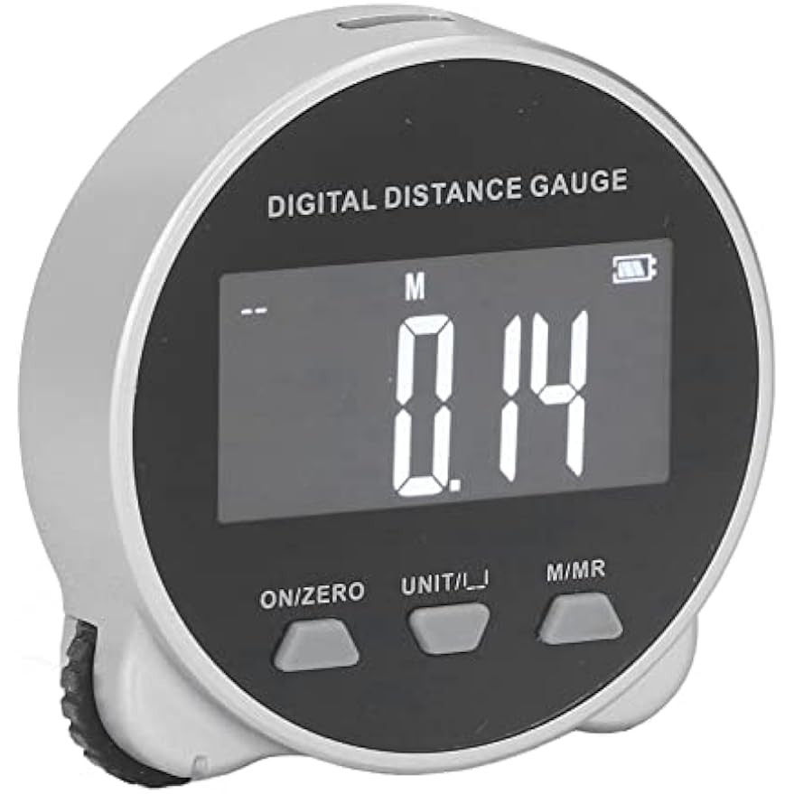 Fita Métrica Digital , 656 Ft Régua Rolante Eletrônica De Alta Precisão Com Visor LCD , Ferramenta Medição De Distância Da Para Diâmetro Curvo Plano Em Forma De Obturação