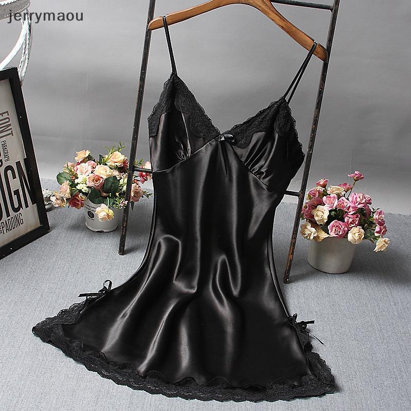 [JER] Roupa Íntima Sexy Transparente Com Laço , Renda , Tule , Oco , Suspensório , Camisola , De Dormir HBC