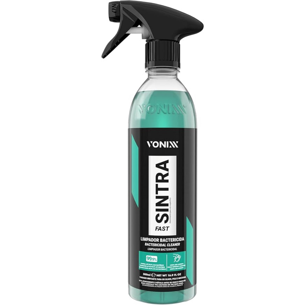 Sintra Fast Limpador Bactericida Para Limpar Painel E Plásticos Vonixx 500ml