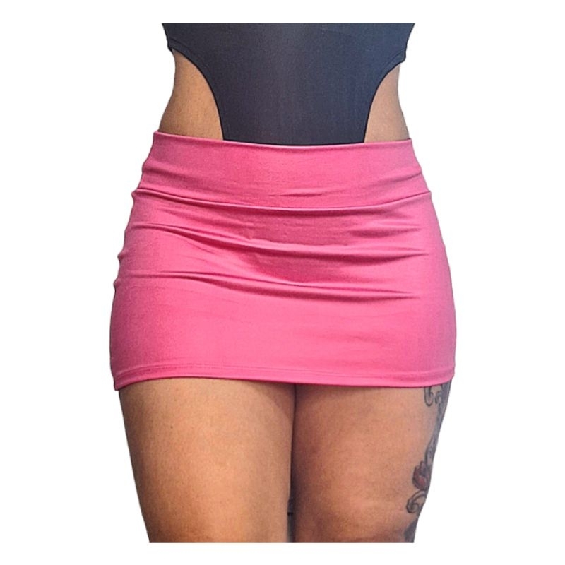 Micro saia curtinha sexy mini sensual couro fake lycra