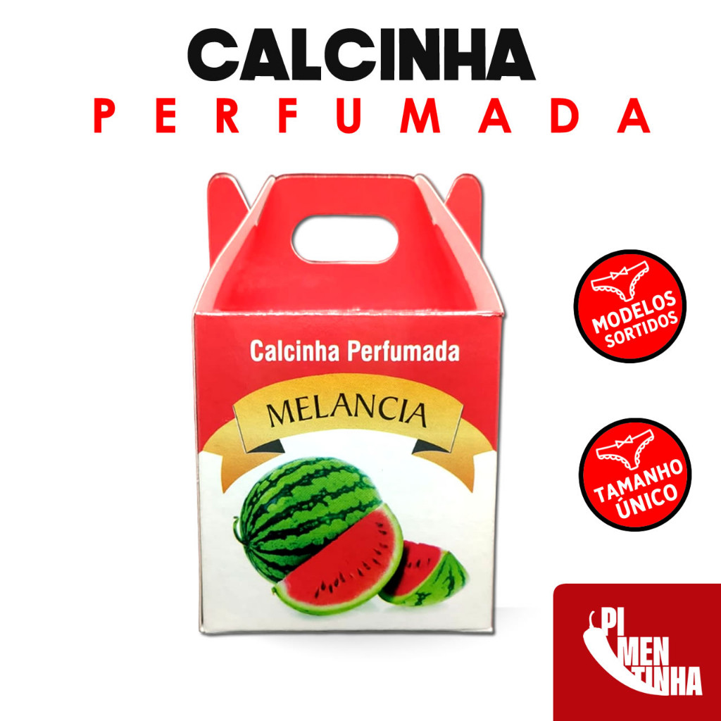 * Calcinha  Feminina Embalagem Criativa Aroma Melancia *