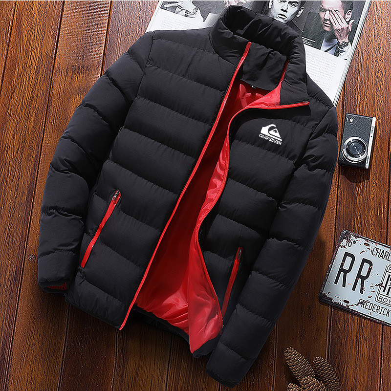 Jaqueta Masculina Quik Leve Gola Alta Cor Sólida Agasalhos De Inverno PP-XGG