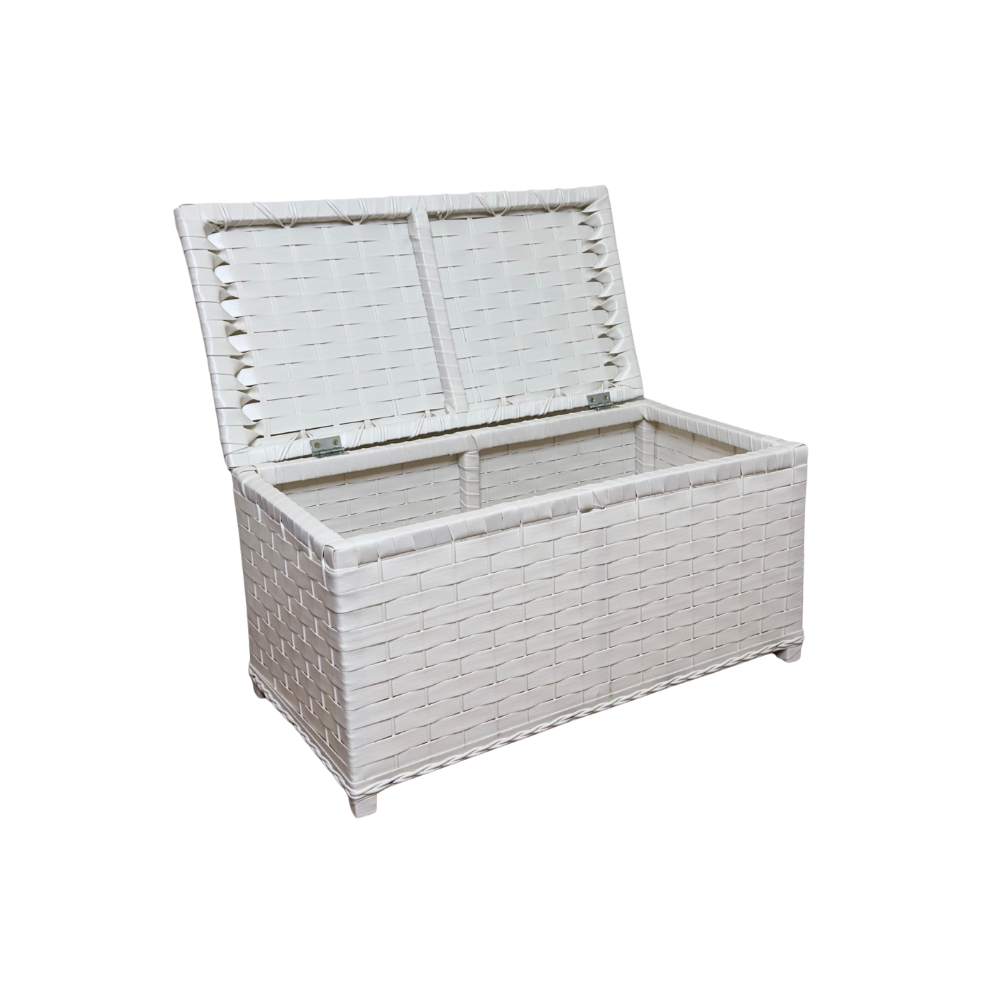 Baú Roupeiro Organizador Fibra Sintética Roupa Suja Brinquedos 60x30x30