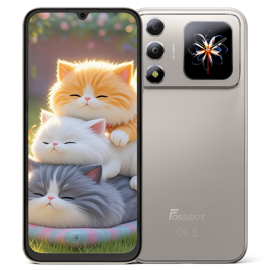 Uranyx Fossibot S7 8.128 GB ou 12.256 GB Tela Traseira Android 16