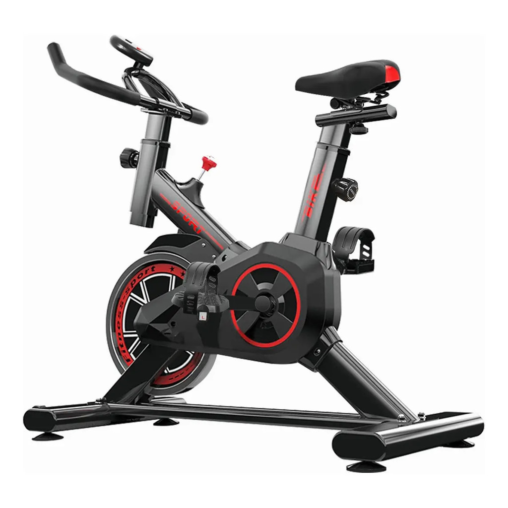 Bicicleta ergométrica, bicicleta de spinning, bicicleta profissional para academia, 120 kg,Cor Preto E Vermelho