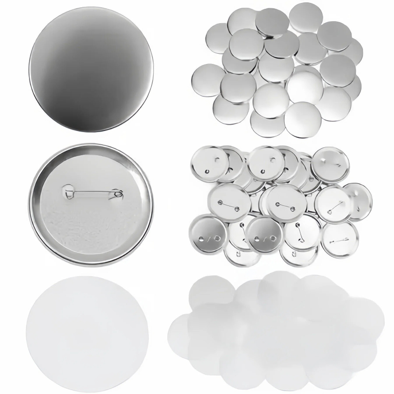 Kit 100 Bottons 32/44/58mm p/Personalização – Máquina Insumos Matriz