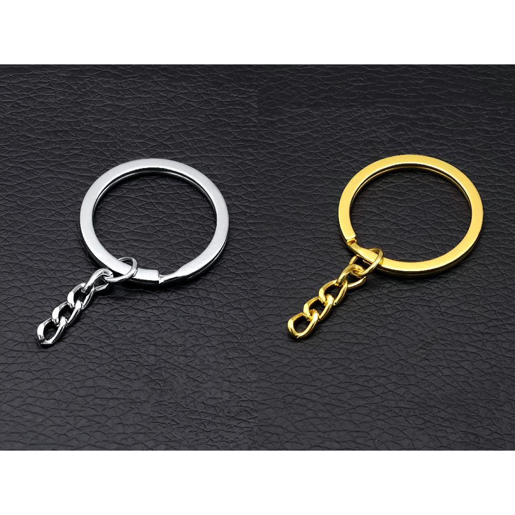 15/30/50 Pçs Argolas Para Chaveiro C/ Corrente-25mm Dourado/prata FJ