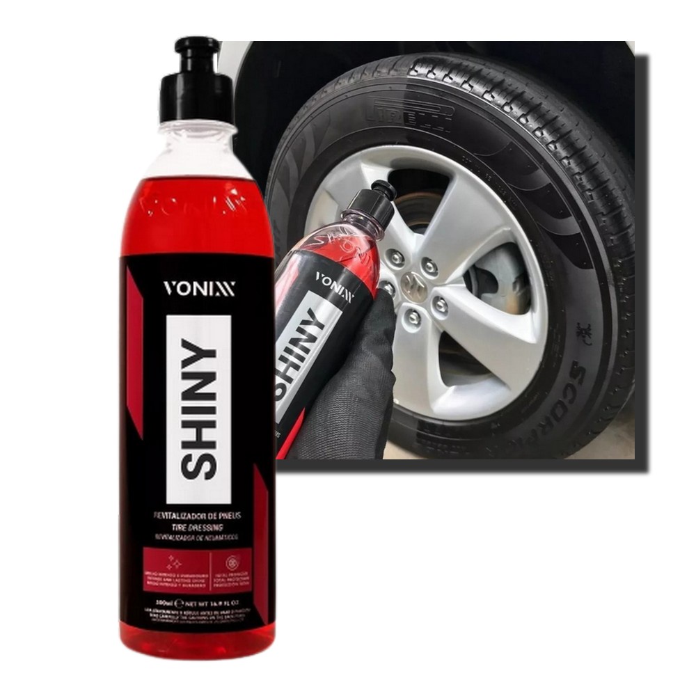 Pneu Pretinho Shiny Vonixx Brilho Molhado 500ml