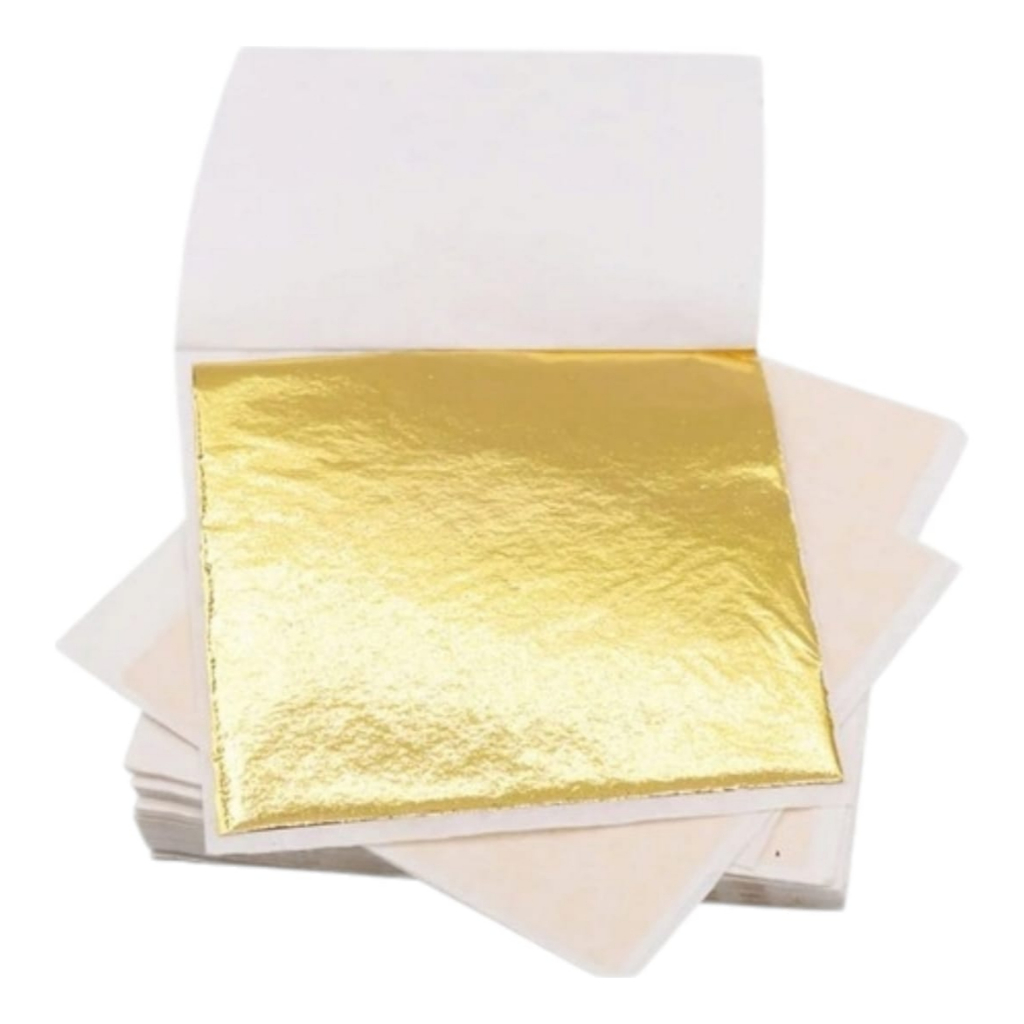 10 Folhas de Ouro / Folha de Prata /Folha de Cobre Para Artesanato Decoração em gesso Madeira Resina