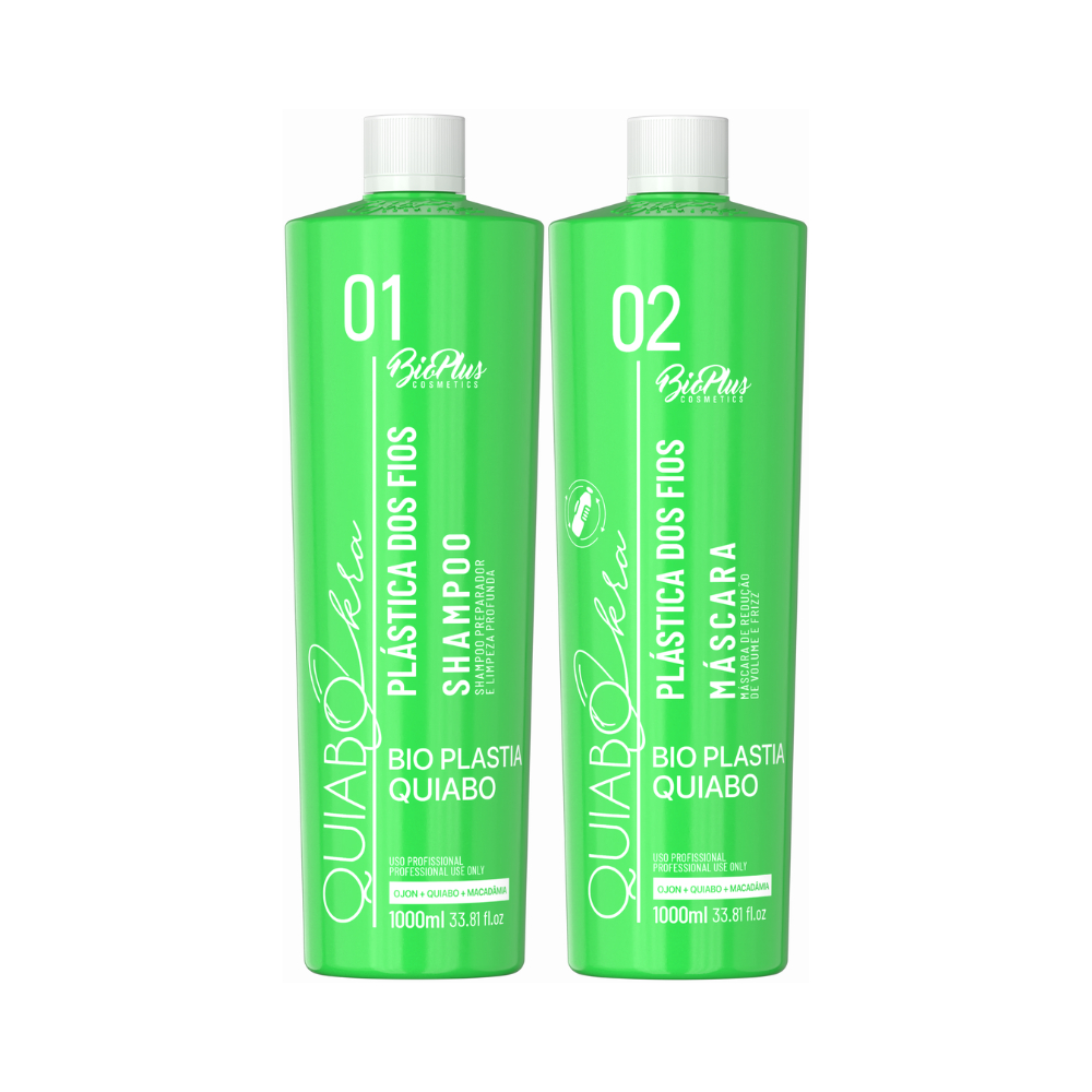 Kit Progressiva De Quiabo 2x1000ml Plastica Dos Fios